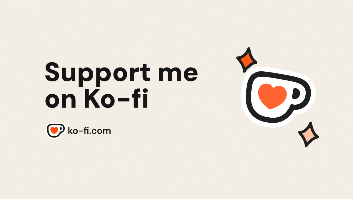 Support me on Ko-fi